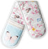 Maison d Hermine Blossom in Spring 100% Cotton Easter Double Oven Glove, Heat Resistant for Cooking & Baking