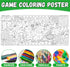 Naozinebi Football Giant Coloring Poster Football Large Versatile Activity Drawing Paper Coloring Tablecloth DIY Sport