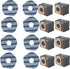 Vacuum Accessories For Eufy X10 Pro Omni Cleaner Robot-14 PCS (6 Mop Pads + 8 Dust Bag)