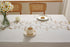 55 75 Inch, Alsoo Embroidered Tablecloth Rectangle x Farmhouse Otanical Floral Table Cloth Waterproof Washable Cotton