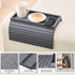 GEHE Bamboo Sofa Arm Tray, Foldable Couch Arm Tray Side Table, Anti-Falling Armrest Tables Cup Holder for Snacks