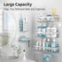5 Pack Liuoud Shower Caddy Organizer Rack Shelf for Inside Shower, Self Adhesive Bathroom Wall Storage Basket Rustproof