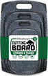Plastic Cutting Boards Set of 3 for Kitchen, Juice Grooves, Easy Grip Handle, BPA-Free, Non-Porous, Dishwasher Safe
