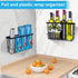 FHJP 2 Pack, 2 Cabinet Door Organizer Basket Foil and Plastic Wrap Organizer with Sponges, Lid Organizers Inside