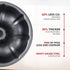 KITESSENSU 9 inch Non-Stick Cake Pans, 12 Cups Premium Fluted Heavy Duty Carbon Steel Tube Baking Mold