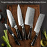 7" 7-inch Nakiri Knife - Razor Sharp Vegetable Cleaver for Kitchen | High Carbon Stainless Steel Multipurpose Asian