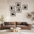 6x6 4x4, Square Picture Frame in Natural Walnut Wood, Solid Wooden Frames matted to Gallery Frames for Wall Mount