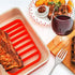 2 Pack Silicone Roasting Racks - Non Stick Easy-Clean Cooling Rack for Cooking, Baking, Steaming (2 Pack, Red)
