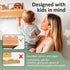 Set 2 15.6inch Scalloped Shelves - of Pre-Assembled Floating Nursery Book Shelves, Scalloped Book Shelf - Kids Wall