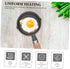 Zerodeko Mini Omelet Pan, Round Griddle, Nonstick Cookware for Camping, Hard Ground Tent Pegs