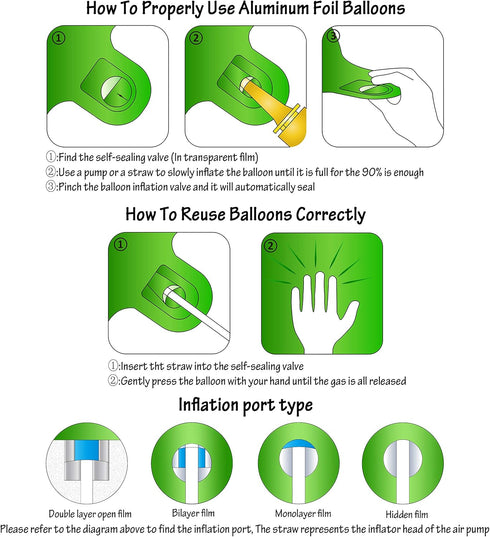 40 Inch Large Green Digital Balloon Number 8 - Helium Foil Polyester Film for Jungle Themed Birthday Party Decoration