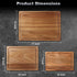 HAONEYS Set 3 Wood Cutting Boards of for Kitchen, Large Wooden Cutting Board with Juice Groove, Charcuterie Board