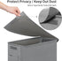 45L Chrislley Slim Laundry Hamper with Wheels, Narrow Rolling Laundry Basket with Lid, Foldable Dirty Clothes Hamper
