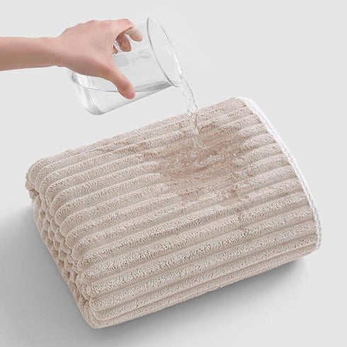 39x79 Inches Set 2PCS) XIQ Bath Sheets Extra Large Bath Towels for Adults Luxury Super Soft Absorbent Striped