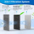 8 Pack HEPA + Carbon Filters Replacement for Clarifion DSTx Mini Personal Air Purifiers for Home and Pets