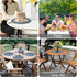 Set 4, 13 3.93 inch, Homaxy Round Faux Leather Placemats and Coasters, Washable Dual-Side Table Mats, Wipeable