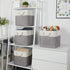 Temary 12 Inch Fabric Storage Baskets, Storage Cubes with Handle, Large Baskets for Clothes, Books, Blankets