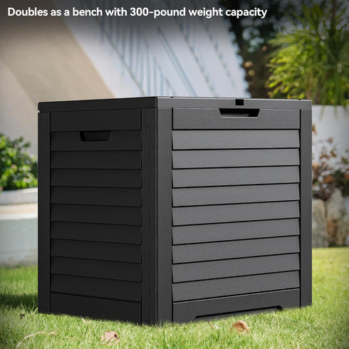 35 Package YITAHOME Gallon Outdoor Storage Box, Waterproof Resin Deck Box and Delivery with Lockable Lid for Patio
