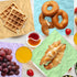 Whaline 240Pcs Macaron Color Wax Paper Sheet - 6 Color Food Wrapping Tissue for Baking