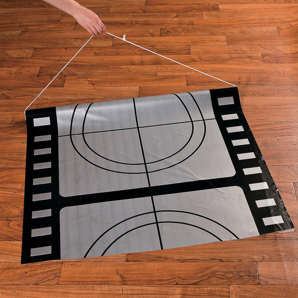 Fun Express Movie Night Film Strip Aisle Runner for Party Decor 1 Piece