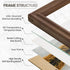 5x7 4x6, Picture Frame with Mat Adaptable Display Size for Natural Black Walnut Wood Frame, HD Tempered Glass, Mortise