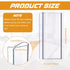 Roller Window Shades Shade Pull for Roller Shades Pull Down Shades Blinds for Windows Shade Grips Plastic Hem Grip Roller Shade Hardware for Home Rolling Curtain Accessories (Clear, 8 Pieces) by Chunful