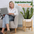 8, 10, 12-inch Plant Stand Indoor - Corner, Table and Floor Planter Holder - Adjustable, Durable Bamboo Wood - Fits Dia