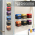 Magnetic Tea Bag Organizer, 6-Piece Metal Storage for Refrigerator, Counter, Kitchen Shelf, Ideal Gift for Tea Lovers