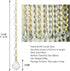 10pcs Crystal Garland Strands Hanging Glass Chandelier Beads Chains Crystal Chandelier Replacements Wedding Decoration