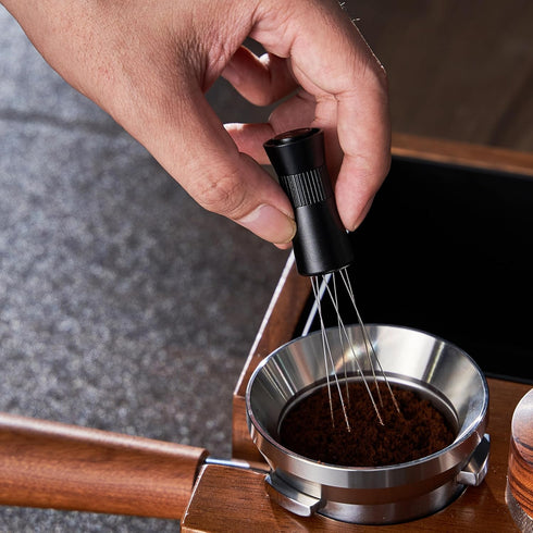Magnetic WDT Espresso Tool with 0.4mm & 0.25mm Needles, Premium Coffee Distribution Tool for Coffee Bar (Model B)