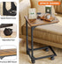 Fixwal TV Tray, C Table, C Shaped Side Table with Wheels for Couch, Coffee Tables for Living Room Sofa End Table