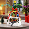 ZPCO Musical Christmas Village with Spinning Train Deer - Pre-Lit Artificial Christmas Tree
