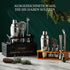 Set 6-Piece Set KITESSENSU Cocktail Shaker Bartender Kit, Silver Bar with Stand, Bar kit with Essential Bar Accessory