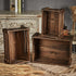 Farmhouse Wooden Crates Decorative Set of 3, Distressed Nesting Wood Crates for Storage and Home Decor