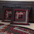 VHC Brands Rustic & Lodge Euro Sham 26x26, Chili Pepper Red Quilted Bedding Accessory