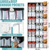 2 70 Closet 35 Windyun Pcs Large over The Door Shoe Organizer Hanging Shoe Rack for Holder Black Mesh Pockets Back