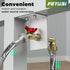 Water Spigot Kit,Hose bib Extender,Indoor-to-Outdoor Water Access, Durable Brass Connector & Screen Door Adapter, Quick
