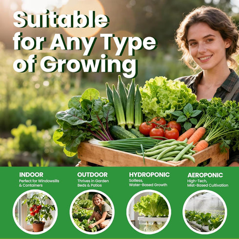 35 Pack 21000+ Set Heirloom Seeds Variety - Non-GMO Seeds for Planting Vegetables and Fruits, Home Garden Seeds