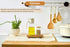 8.5" Counter, 8.5" 4.0" 1.57") X-Small Acacia Wood Riser Pedestal Stand, Farmhouse Bathroom and Kitchen Sink Decor
