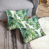 Emvency Set of 2 Tropical Watercolor Throw Pillow Covers, Modern Green Palm Leaf Decorative Cases 18x18 Inches