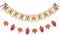Uniwish Happy Fall Banner with Pumpkin Maple Leaves Sign, Garland Fall Thanksgiving Day Decorations for Mantle Fireplace