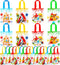 24 Pack Paint Party Favor Bags, Non Woven Art Party Gift Bags for Kids, Paint Theme Birthday Party Supplies