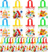 24 Pack Paint Party Favor Bags, Non Woven Art Party Gift Bags for Kids, Paint Theme Birthday Party Supplies