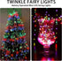 12 Pack 7ft 20 (12, Multicolor Fairy Lights Battery Operated, LED Mini String Twinkle Lights for Easter Valentine's Day