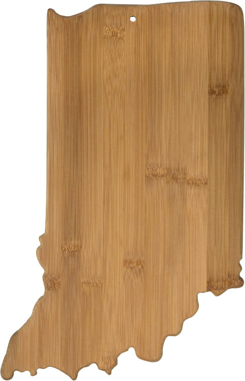 Totally Bamboo Indiana State Shaped Bamboo Serving & Cutting Board