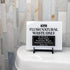 Acrylic Do Not Flush Toilet Paper Sign, 5x4, Don't Flush Anything Except Natural Waste, Made in USA