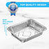 MontoPack Aluminum Foil Pans, Half Size Roasting Chafing Pan, 10 Pack of 9x13 Tins for Cooking and Catering