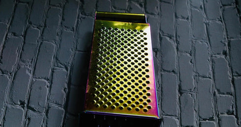 Large Stainless Steel 4 Sides Grater Slicer with Handle, Multifunctional Cutter for Ginger, Garlic, Cucumbers, Carrots,
