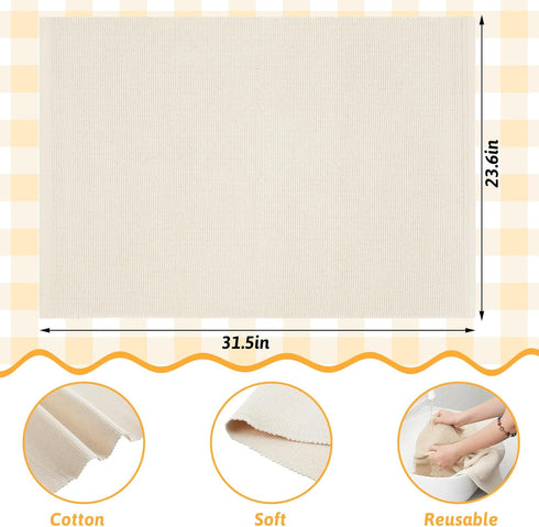 VitalCozy 3 (31.5 23.6 Inch) Pcs Montessori Mat Montessori Classroom Rug Materials Children Playing Mat Cotton Working