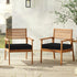 Set 2 18.5" 16" 3", downluxe Outdoor Chair Cushions of for Patio Furniture, Water-Resistant Square Corner Patio Chair
